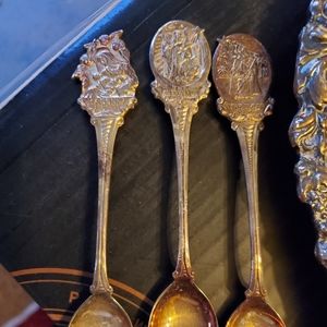 Antique silver spoons